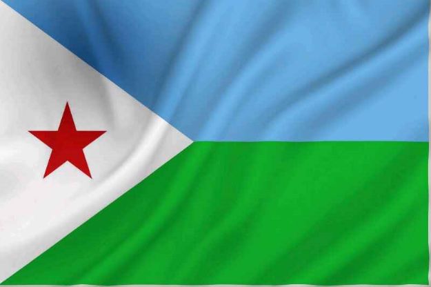 Vlag Djibouti - 100x150cm Spun-Poly
